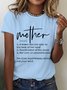 Mother Definition Cotton T-shirt