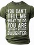 Men's Father's Day Funny Slang Short Sleeve T-shirt