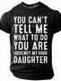 Men's Father's Day Funny Slang Short Sleeve T-shirt