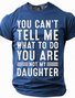Men's Father's Day Funny Slang Short Sleeve T-shirt