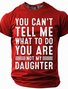Men's Father's Day Funny Slang Short Sleeve T-shirt