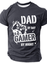 Dad By Day Gamer By Night Cotton T-Shirt
