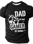 Dad By Day Gamer By Night Cotton T-Shirt