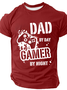 Dad By Day Gamer By Night Cotton T-Shirt