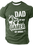 Dad By Day Gamer By Night Cotton T-Shirt