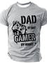 Dad By Day Gamer By Night Cotton T-Shirt