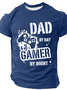 Dad By Day Gamer By Night Cotton T-Shirt