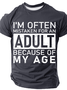 Men's Act My Age Funny Short Sleeve T-shirt