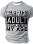 Men's Act My Age Funny Short Sleeve T-shirt